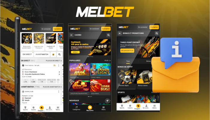 Infos essentielles sur l'application mobile Melbet pour les joueurs ivoiriens