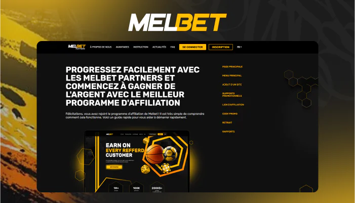 Lancer logiciel mobile Melbet affiliation